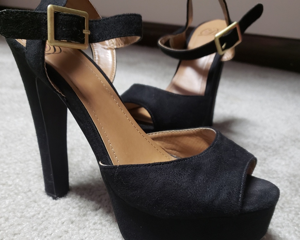 Black high heels